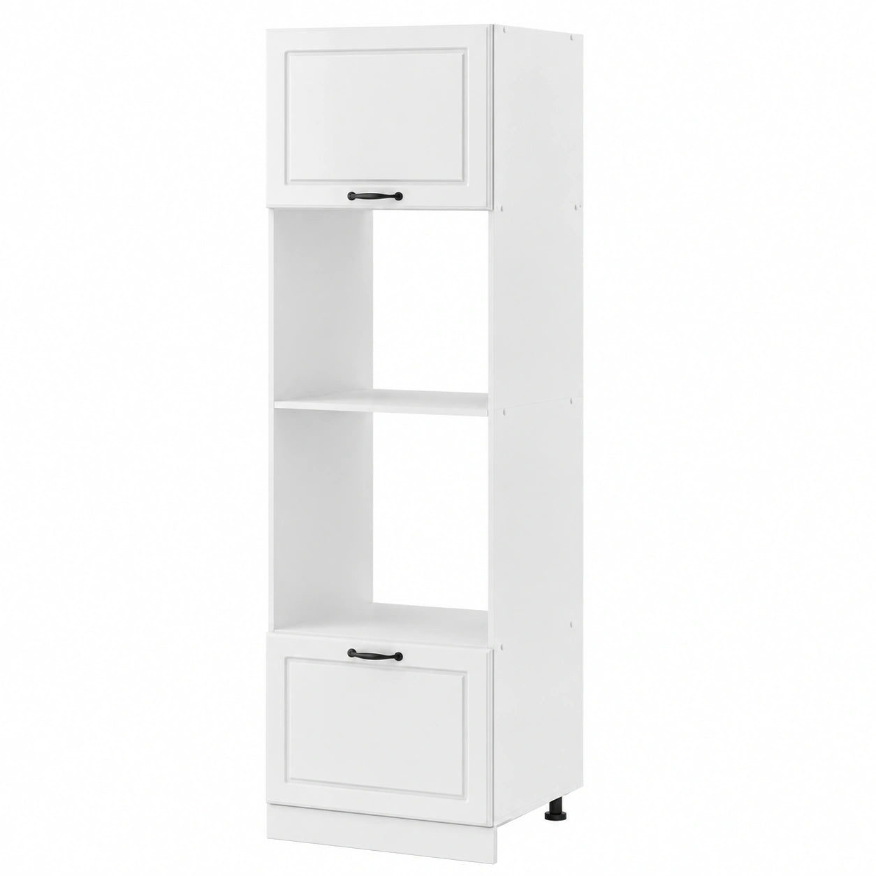 Mobile cucina microonde R-Line, Bianco country, 60 cm, per la libera combinazione all'interno di sistemi cucina modulari
