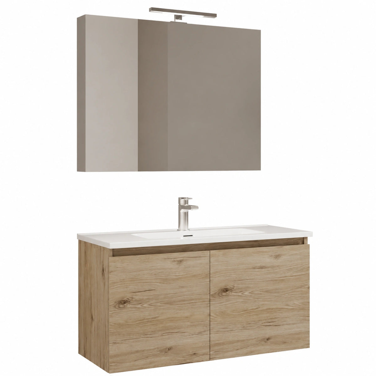 Mobile 2 ante 80 cm, Quercia Naturale, L. 81 X P. 47 X H. 53 cm